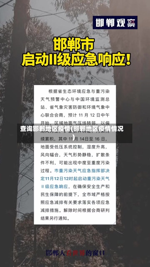 查询邯郸地区疫情(邯郸地区疫情情况)-第2张图片