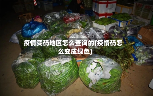 疫情变码地区怎么查询的(疫情码怎么变成绿色)-第1张图片