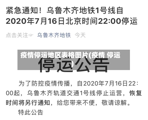 疫情停运地区表格图片(疫情 停运)-第1张图片