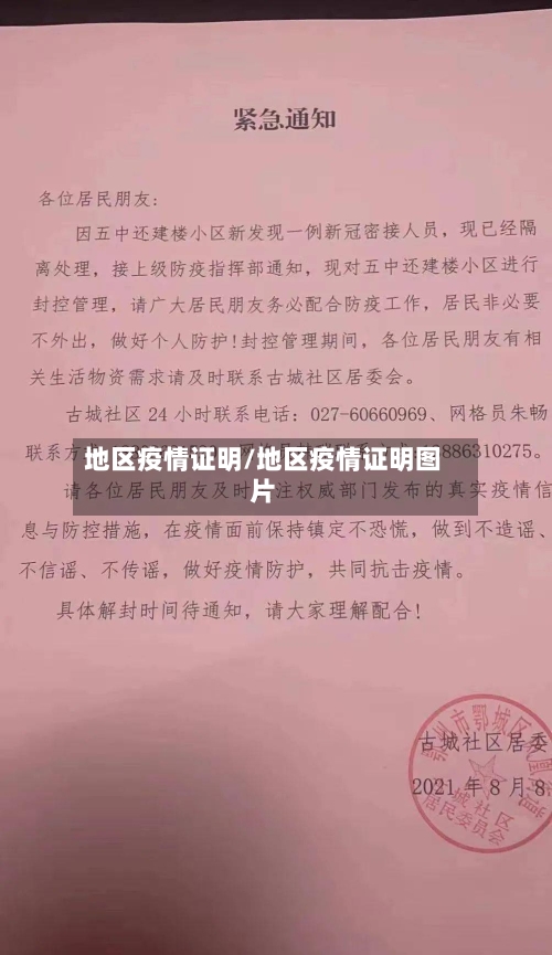 地区疫情证明/地区疫情证明图片-第1张图片