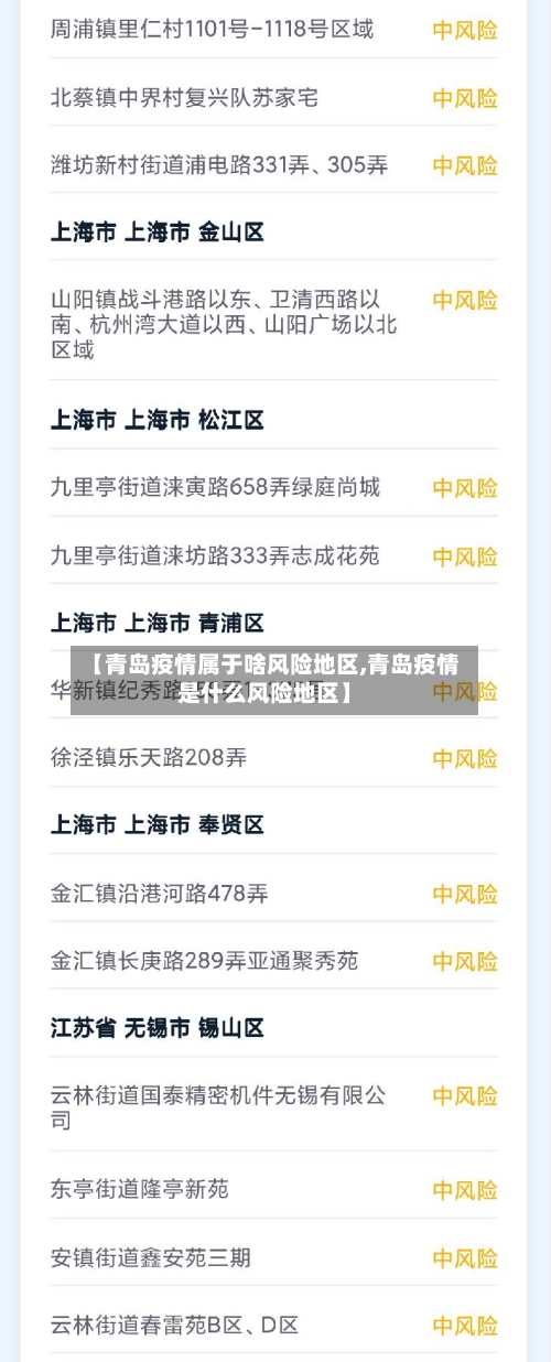 【青岛疫情属于啥风险地区,青岛疫情是什么风险地区】-第1张图片